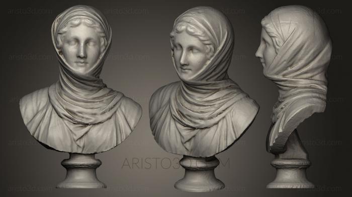 Busts and heads antique and historical (BUSTA_0132) 3D model for CNC machine